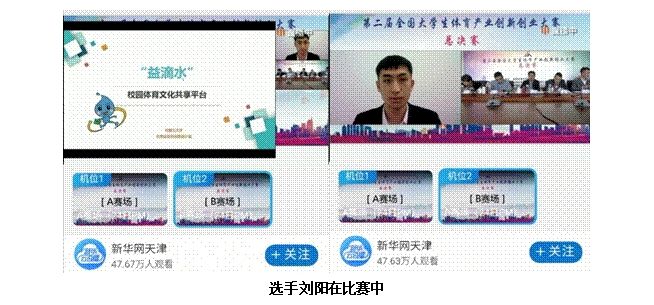 文本框: 選手劉陽在比賽中